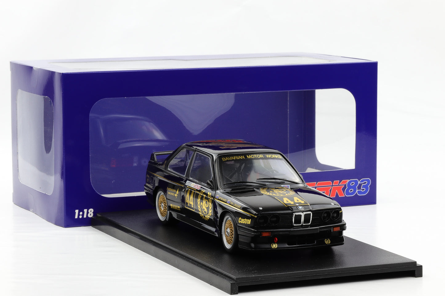 1:18 Werk83 BMW M3 E30 #44 Winner Div. 2 1000km Bathurst 1987 JPS Team BMW