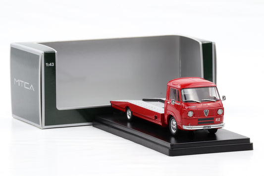 1:43 Mitica Alfa Romeo A12 F12 Car Hauler Transporter LKW 1967 rot diecast