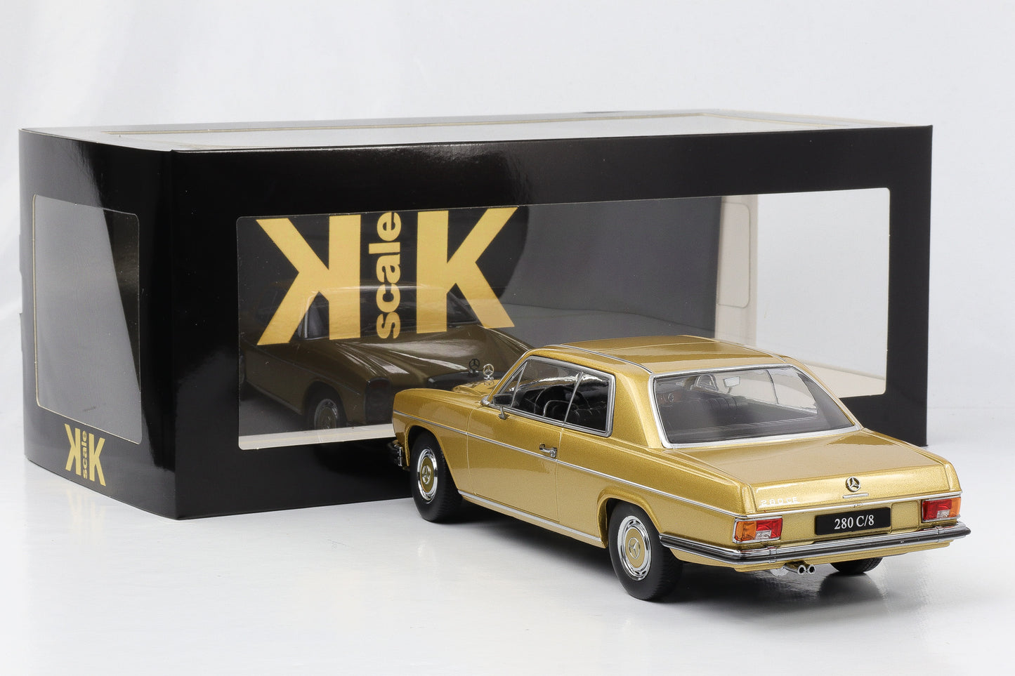 1:18 Mercedes-Benz 280C/8 Coupe W114 1969 oro metallizzato scala KK