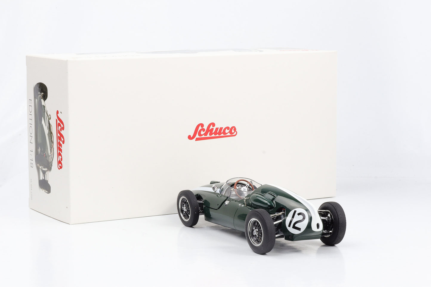 1:18 Cooper T51 英国 GP Aintree 1959 J.Brabham #12 绿色 Schuco