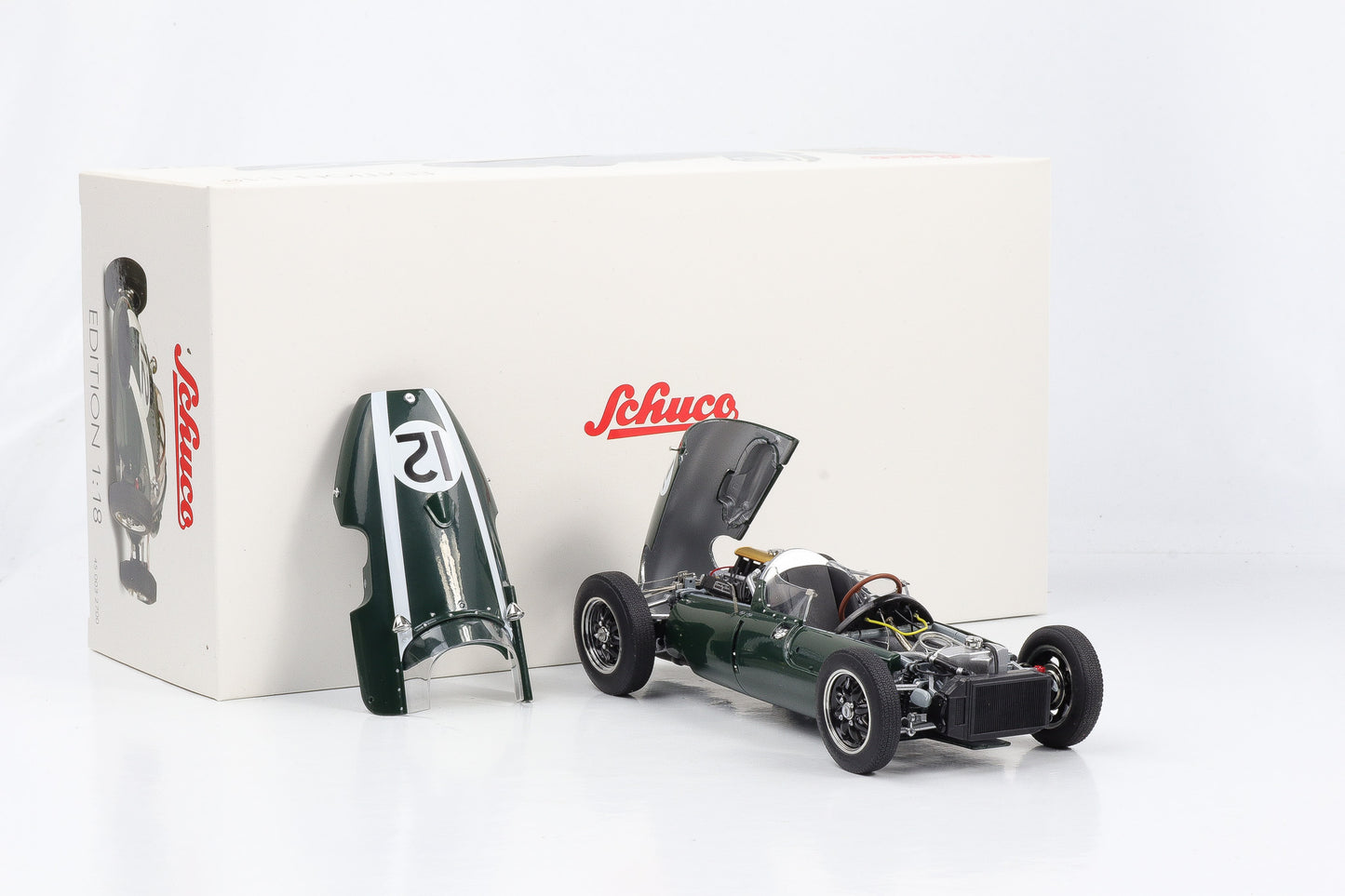 1:18 Cooper T51 英国 GP Aintree 1959 J.Brabham #12 绿色 Schuco