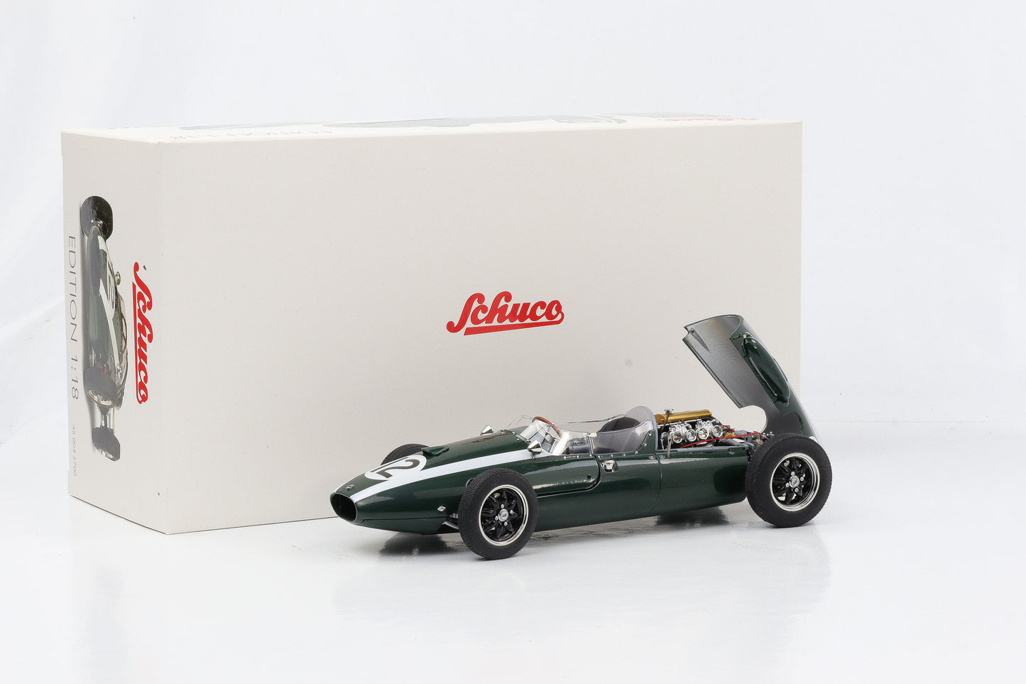 1:18 Cooper T51 英国 GP Aintree 1959 J.Brabham #12 绿色 Schuco