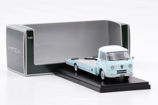 1:43 Mitica Alfa Romeo A12 F12 Car Hauler Transporter LKW 1967 hellblau diecast
