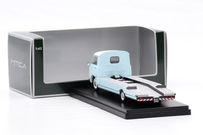 1:43 Mitica Alfa Romeo A12 F12 Car Hauler Transporter LKW 1967 hellblau diecast
