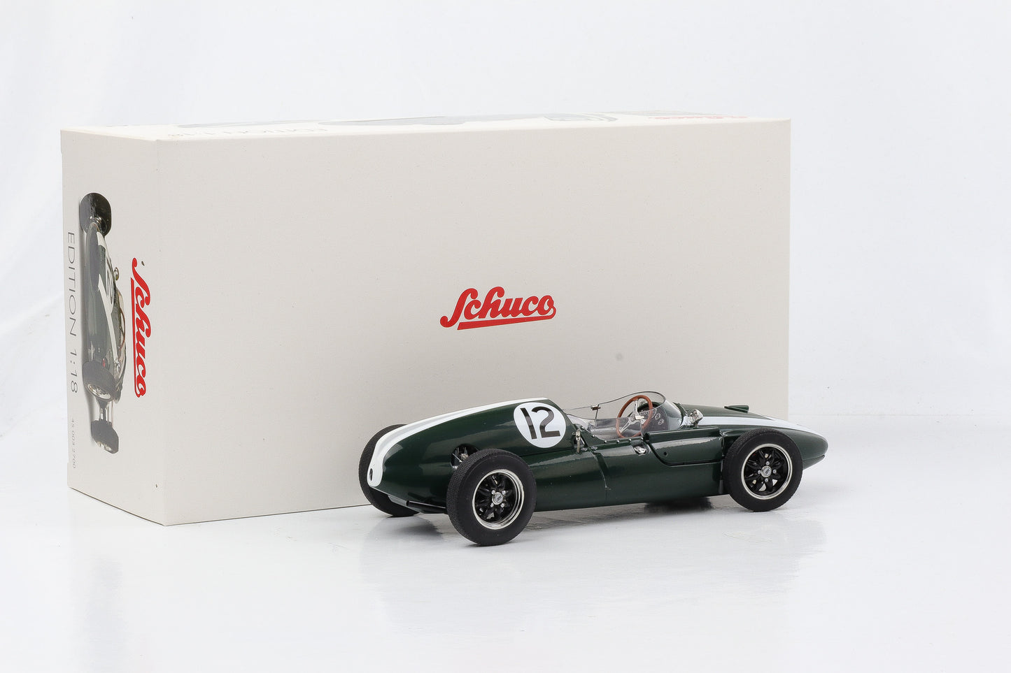 1:18 Cooper T51 英国 GP Aintree 1959 J.Brabham #12 绿色 Schuco