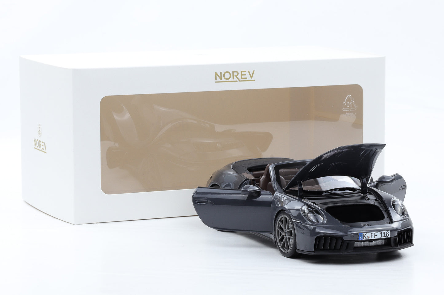1:18 Norev Porsche 911 GTS Cabriolet 2024 Slate Grey Neo limited 200 pcs