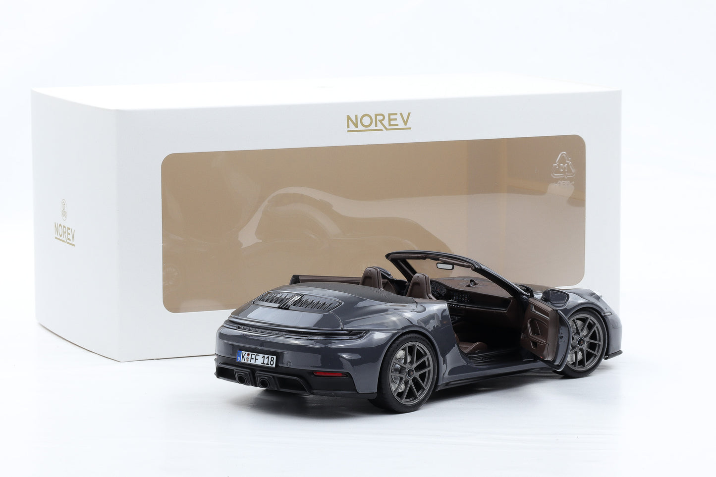 1:18 Norev Porsche 911 GTS Cabriolet 2024 Slate Grey Neo limited 200 pcs
