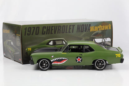 1:18 GMP Chevrolet Nova Warhawk Street Fighter 1970 olivgrün 18957-B