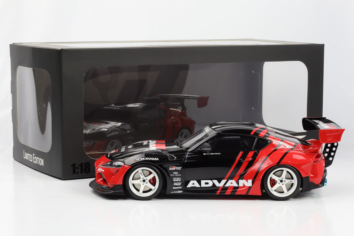 1:18 GT Spirit GT889 Toyota Supra by Advan black red 2020 NEU