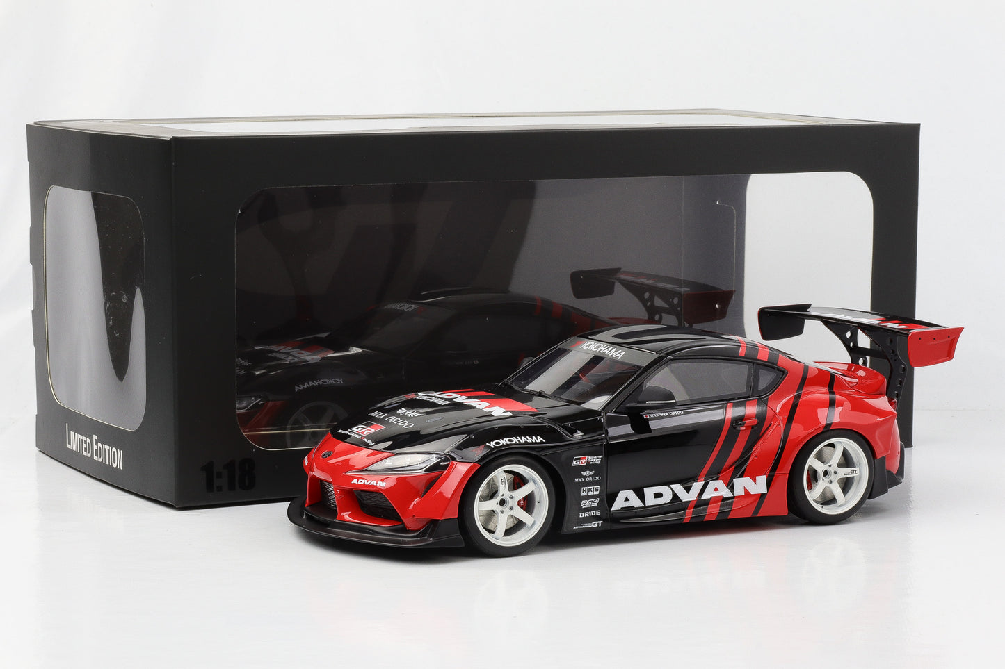 1:18 GT Spirit GT889 Toyota Supra by Advan black red 2020 NEU