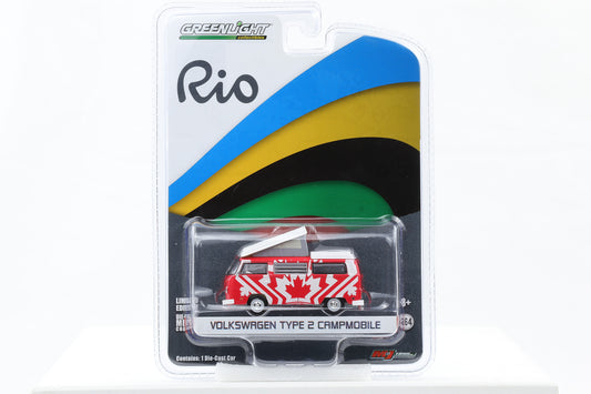 1:64 Greenlight Volkswagen Type 2 Campmobile Canada Rio Series