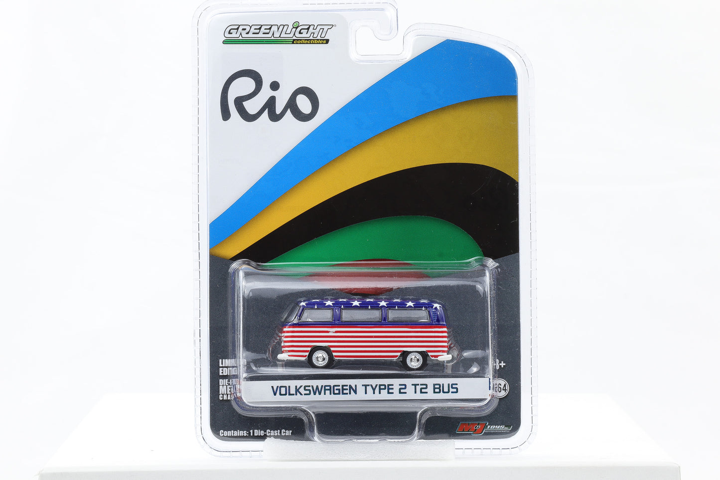 1:64 Greenlight Volkswagen Type 2 T2 Bus United States Rio Series