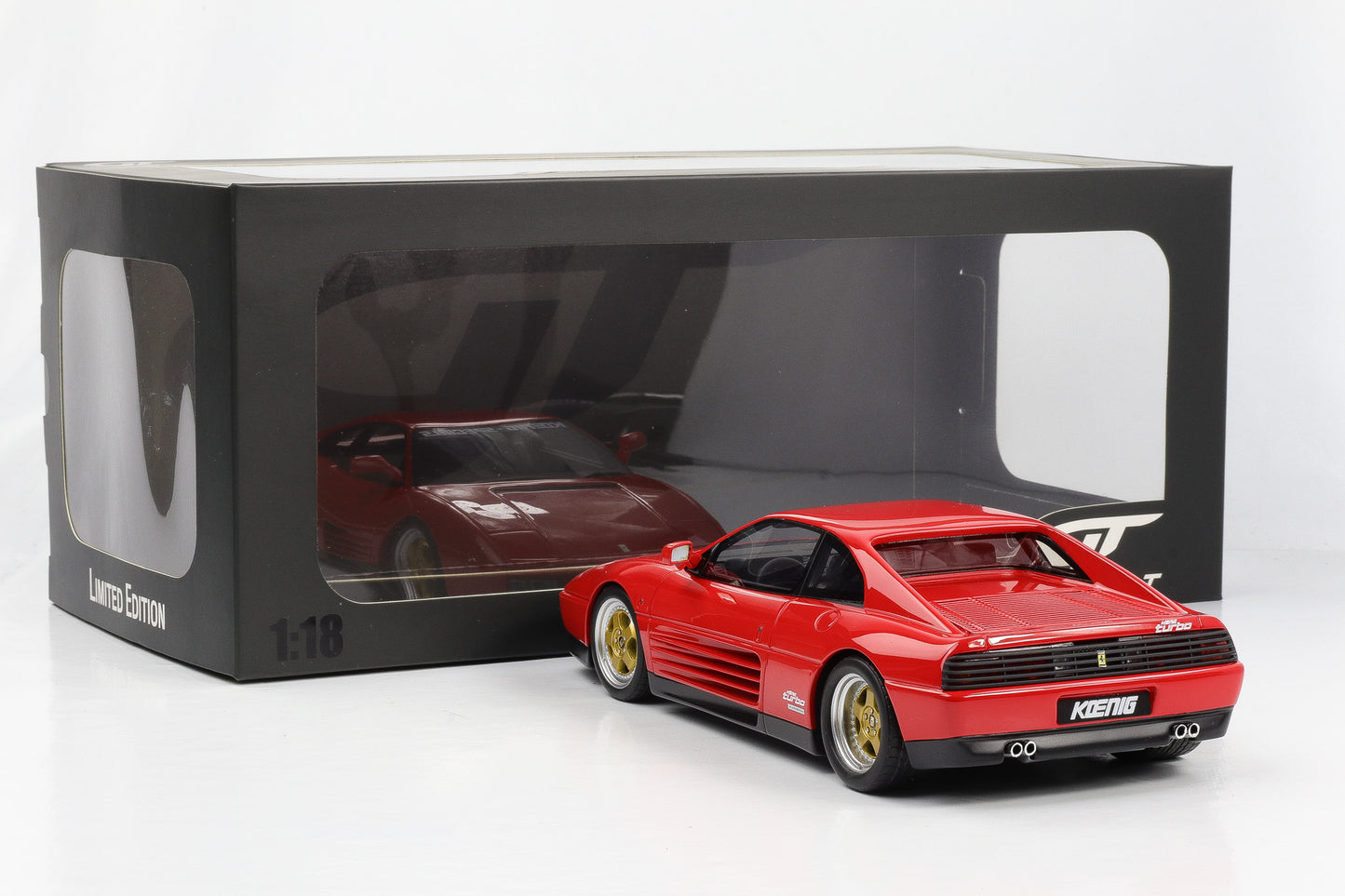 1:18 GT Spirit GT472 Ferrari König Special 348 Twin turbo rosso corsa NEU