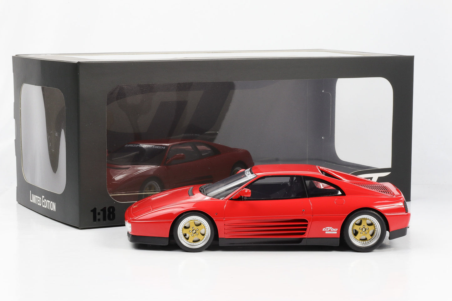 1:18 GT Spirit GT472 Ferrari König Special 348 Twin turbo rosso corsa NEU