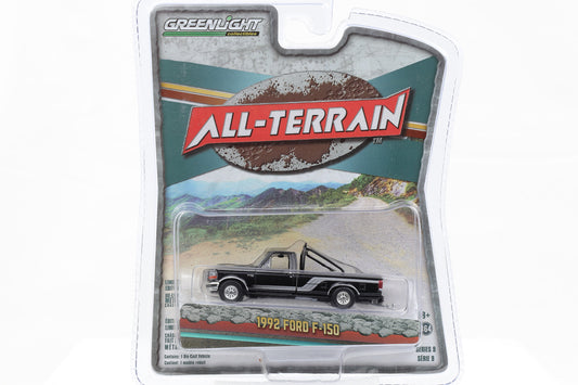 1:64 Greenlight 1992 Ford F-150 schwarz-silber All-Terrain Series