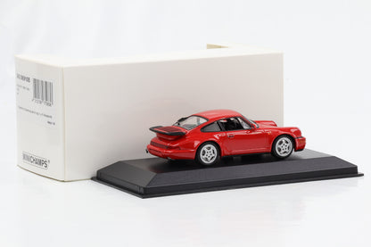 1:43 Porsche 911 964 Turbo 1990 rot Minichamps limited