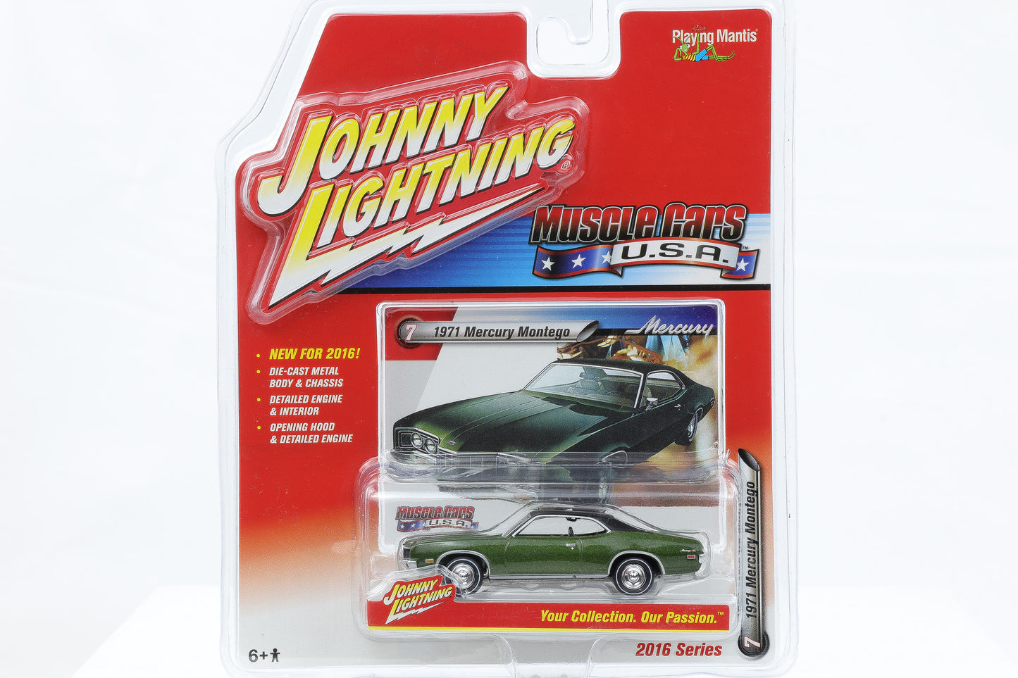 1:64 Johnny Lightning 1971 Mercury Montego grün-metallic Muscle Cars USA