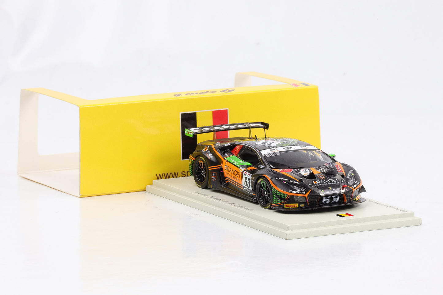 1:43 Spark Lamborghini Huracan GT3 Evo Orange 1 FFF Racing Team 24h Spa 2020 Lind Mapelli