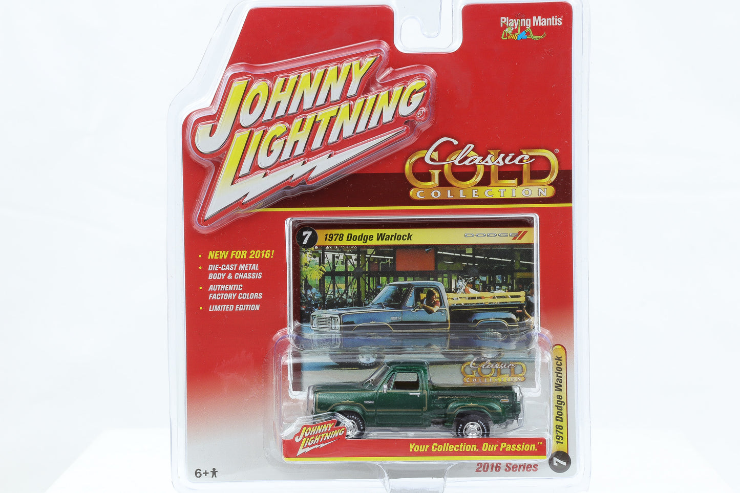 1:64 Johnny Lightning 1978 Dodge Warlock dunkelgrün Classic Gold Collection