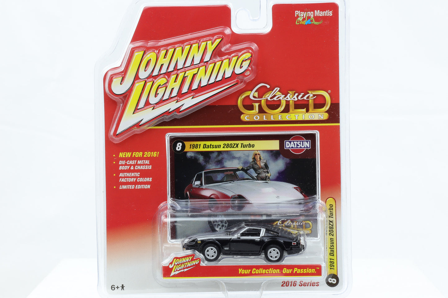 1:64 Johnny Lightning 1981 Datsun 280ZX Turbo schwarz-silber Classic Gold Collection