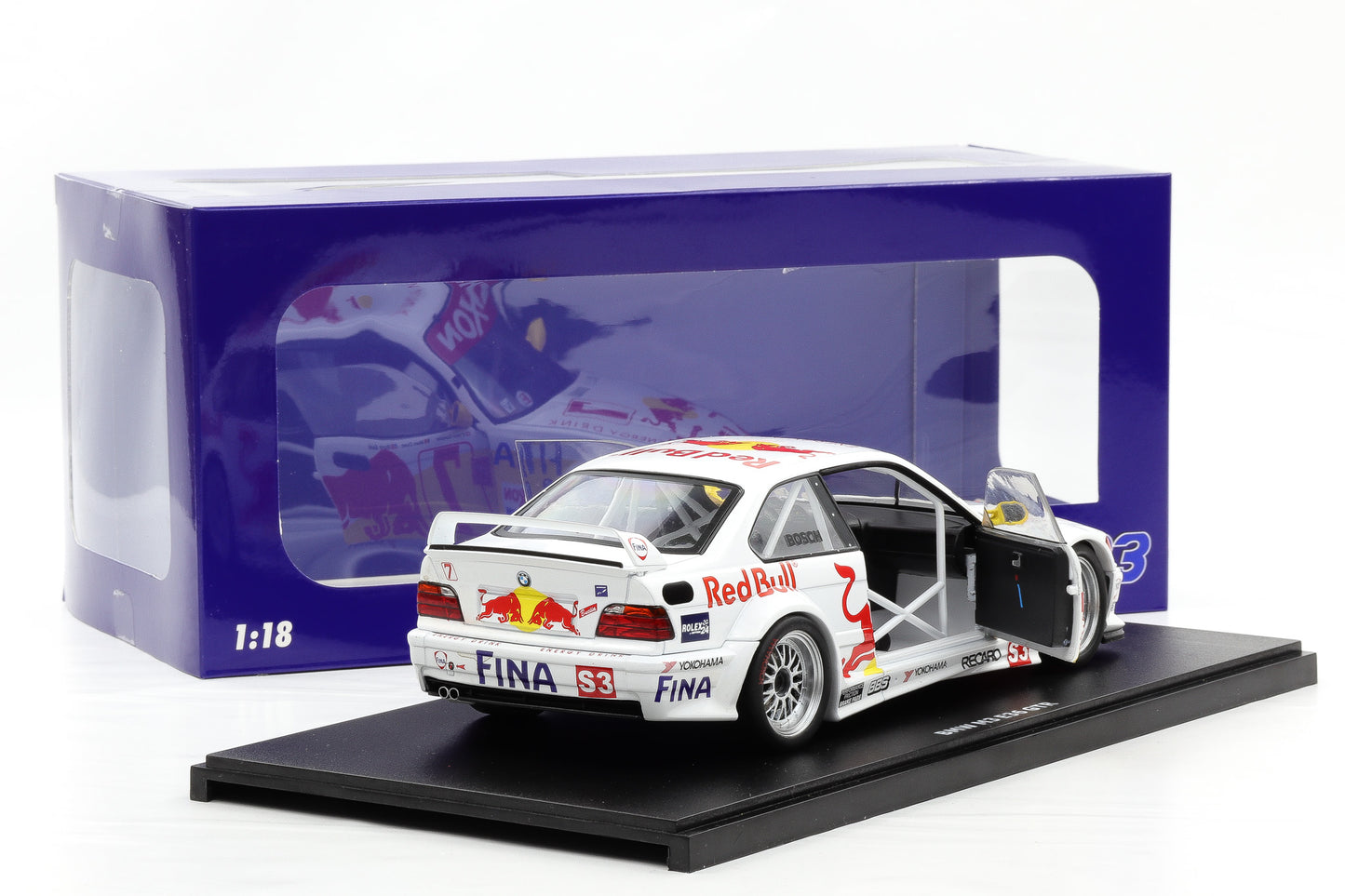 1:18 WERK83 BMW M3 GTR E36 #7 24h Daytona 1997 Red Bull Duez Quester Said Oestreich