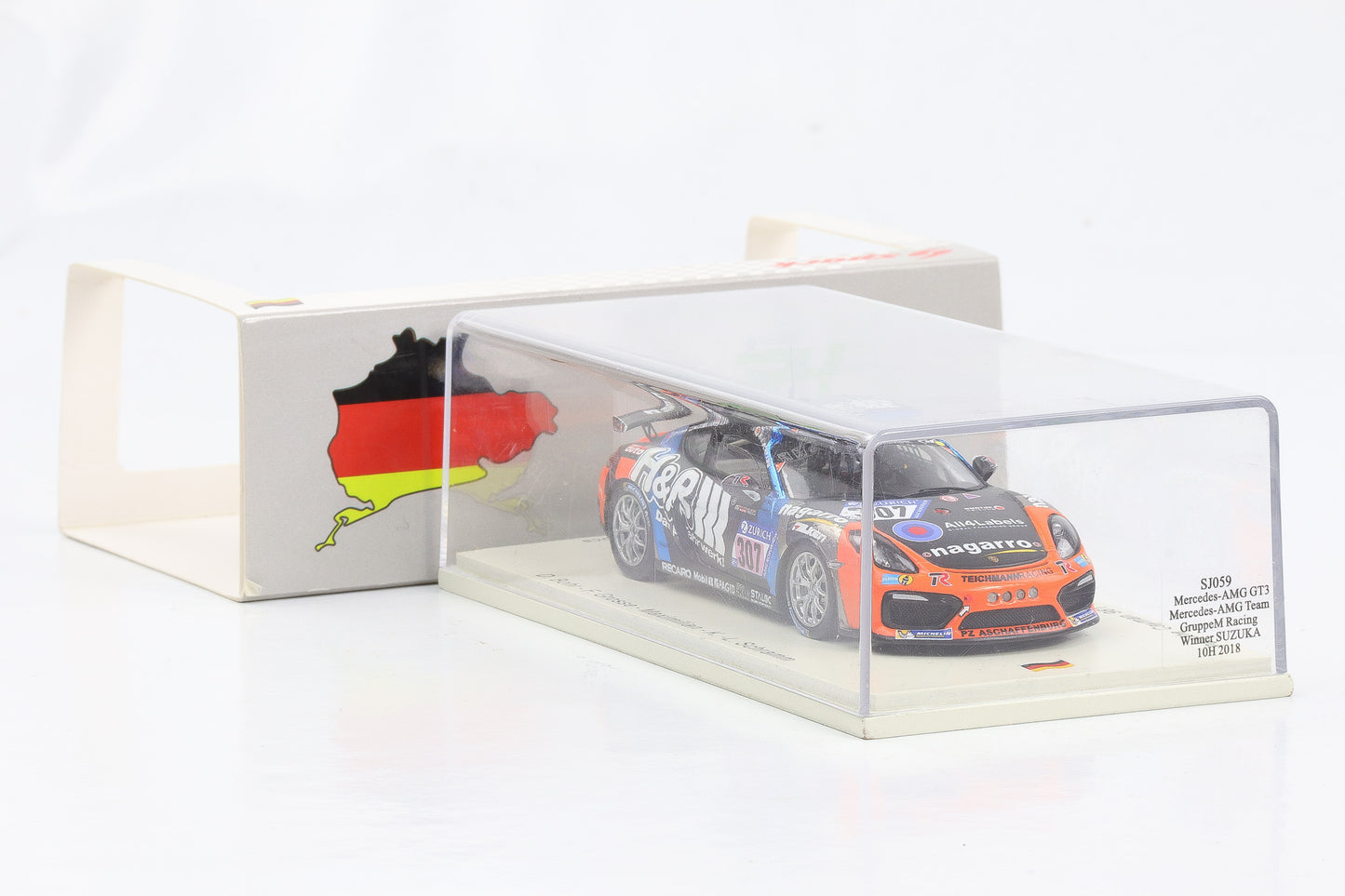 1:43 Spark Porsche Cayman 981 GT4 CS Teichmann Racing 24h Nürburgring 2017 Bohr Grosse Schramm Maxmilian