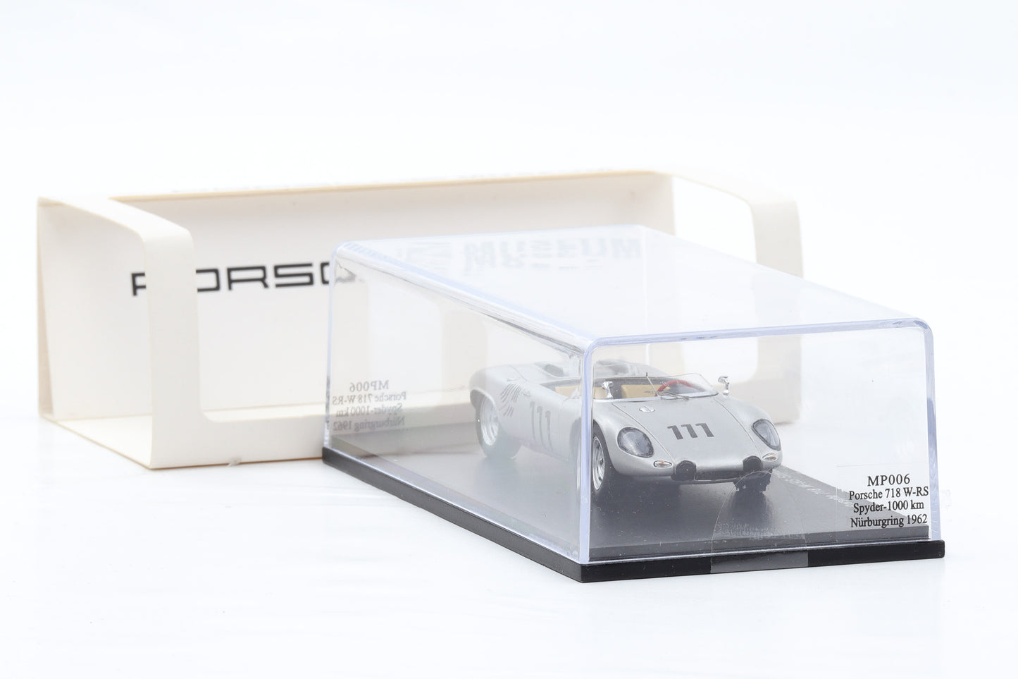 1:43 Spark Porsche 718 W-RS Spyder 1000 Km Nürbugring 1962 Museum