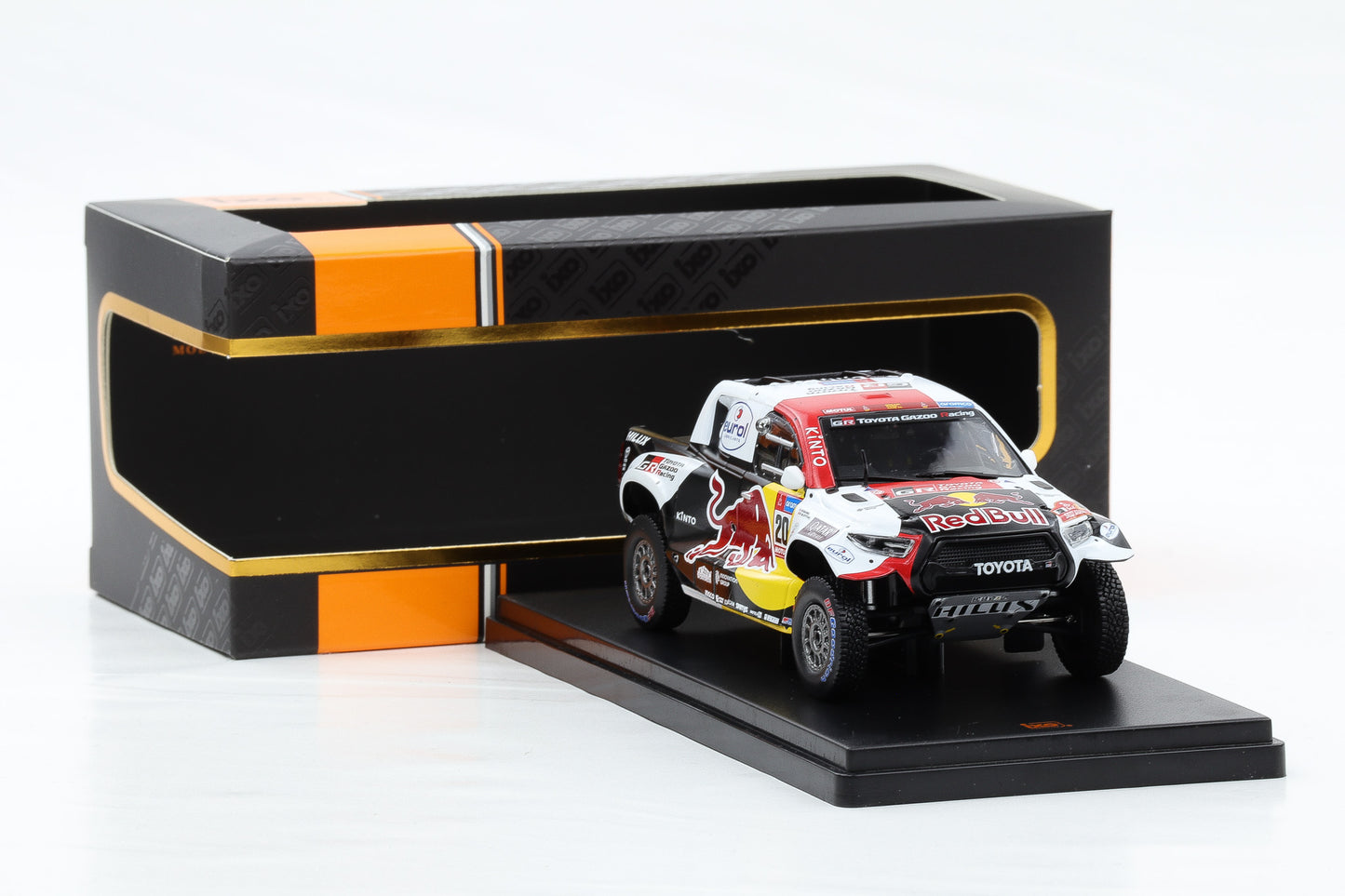 1:43 IXO Toyota GR DKR Hilux #200 Sieger Rallye Dakar 2023 Al-Attiyah Baumel
