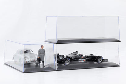 1:18 Klarsichtbox Kunststoff Vitrine Diorama Acrylbox ohne Inhalt 3er Set - stapelbar
