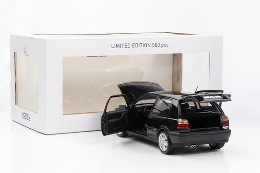 1:18 Norev Volkswagen Golf III 3 VR6 VW Rabbit VR6 1996 black full opening limited