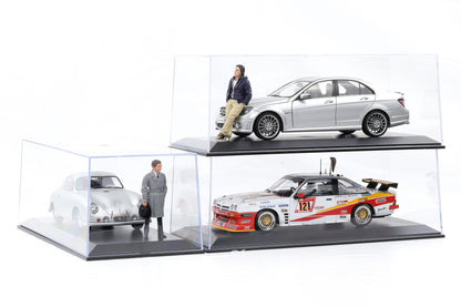 1:18 Klarsichtbox Kunststoff Vitrine Diorama Acrylbox ohne Inhalt 3er Set - stapelbar