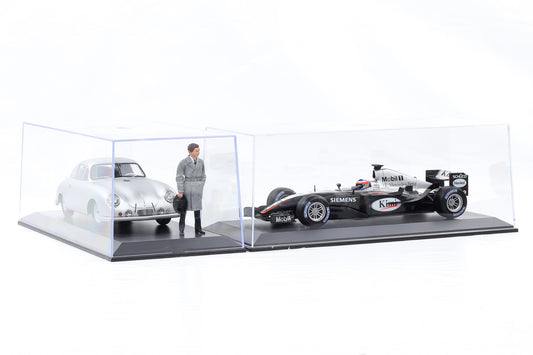 1:18 Klarsichtbox Kunststoff Vitrine Diorama Acrylbox ohne Inhalt 2er Set - stapelbar