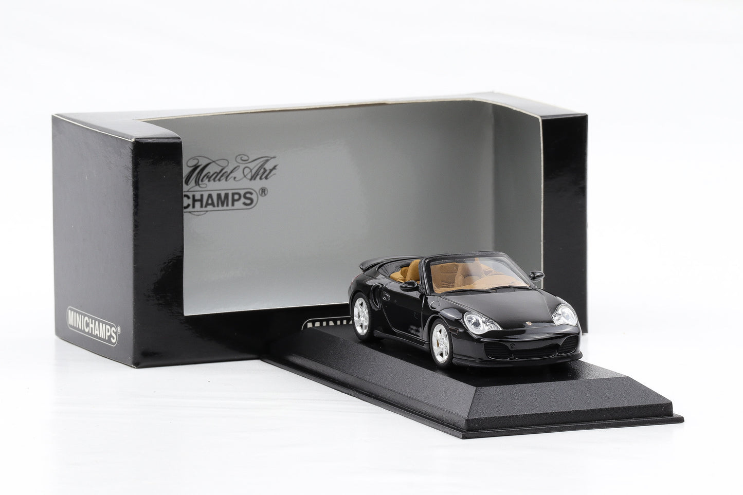 1:43 Minichamps Porsche 911 996 Turbo Cabriolet 2003 dunkelolivgrün metallic