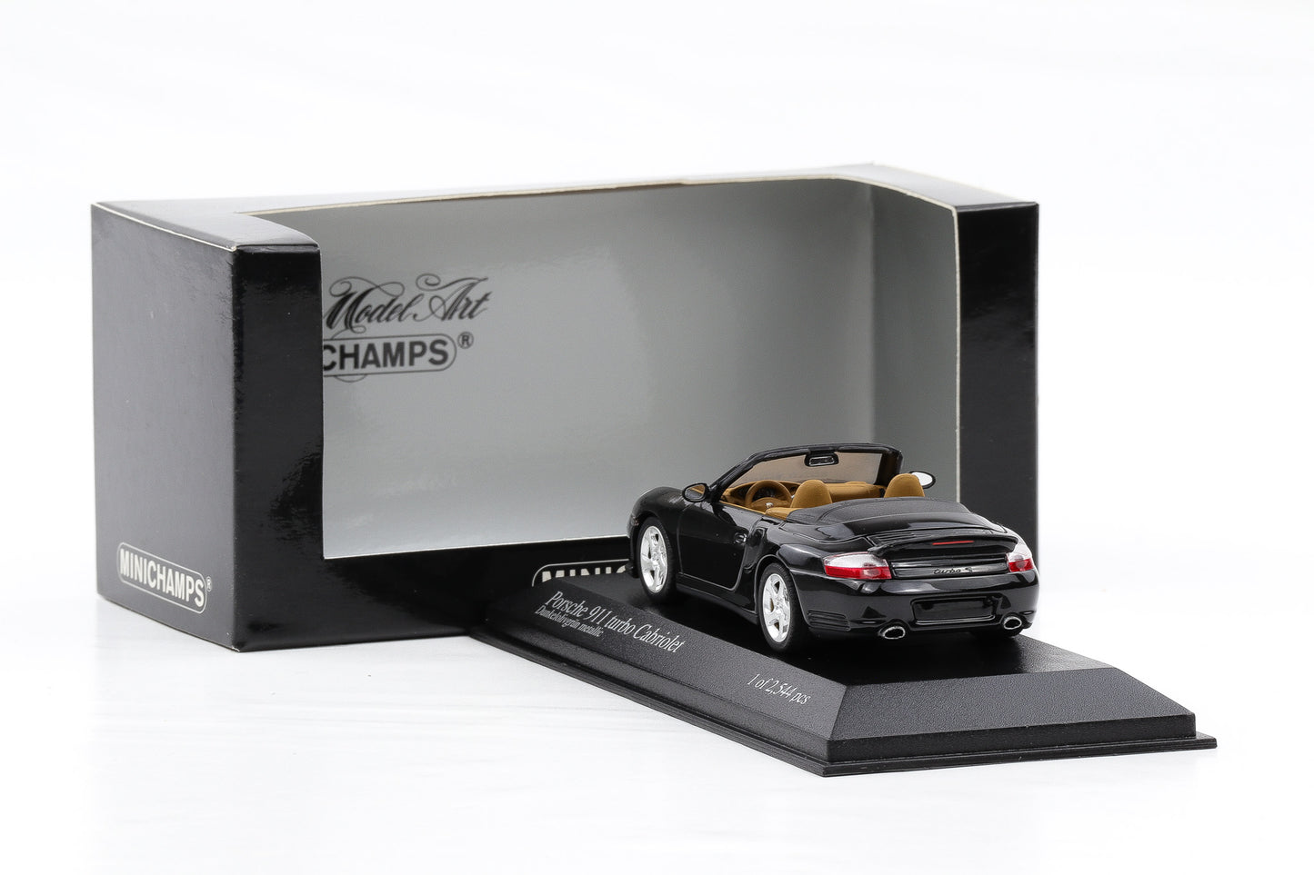 1:43 Minichamps Porsche 911 996 Turbo Cabriolet 2003 dunkelolivgrün metallic