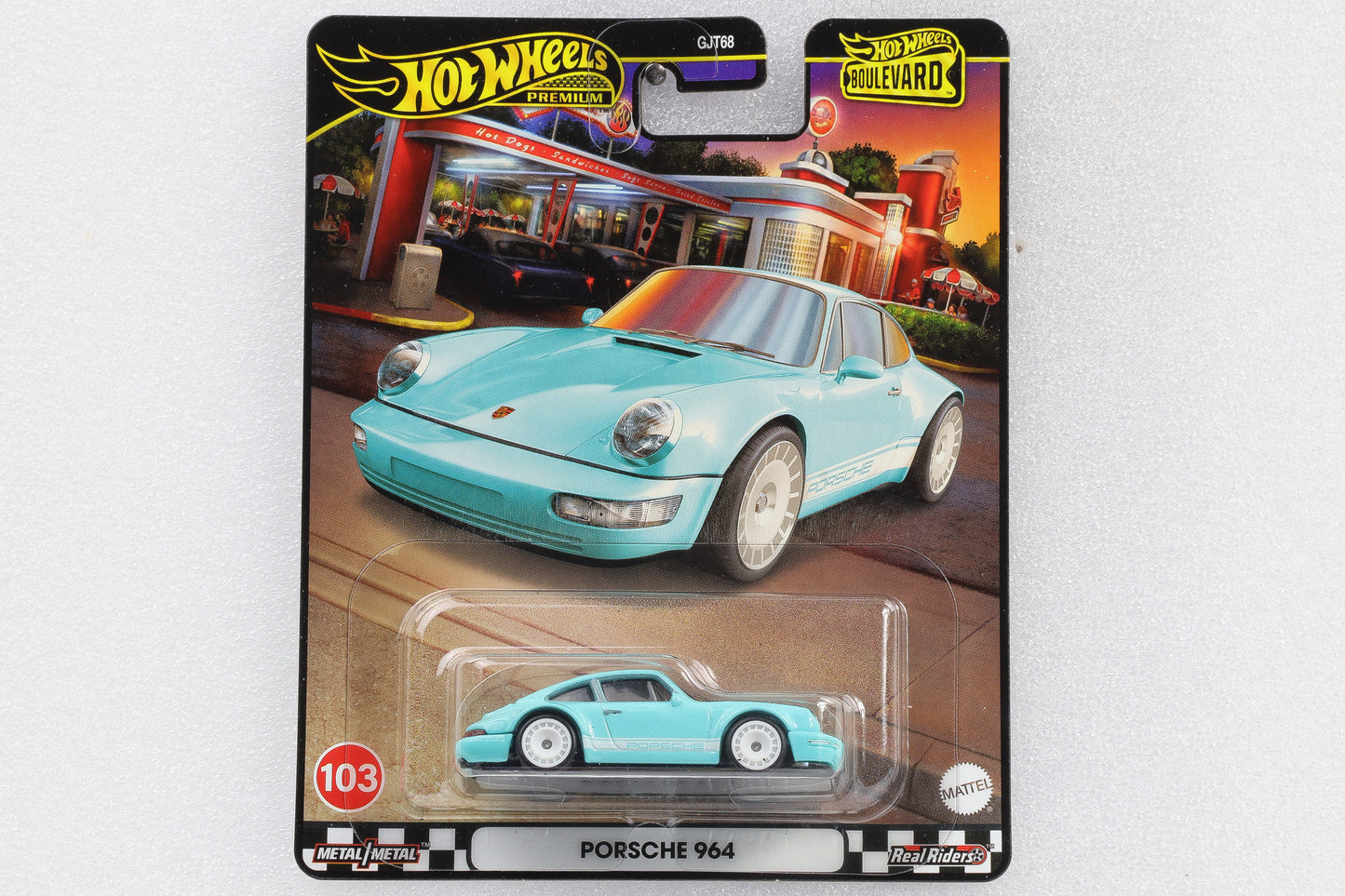 1:64 Hot Wheels Premium Boulevard Porsche 964 türkis #103