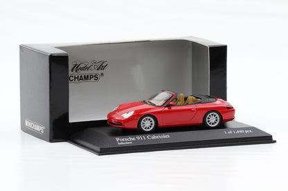 1:43 Minichamps Porsche 911 996 Carrera Cabriolet 2001 indischrot