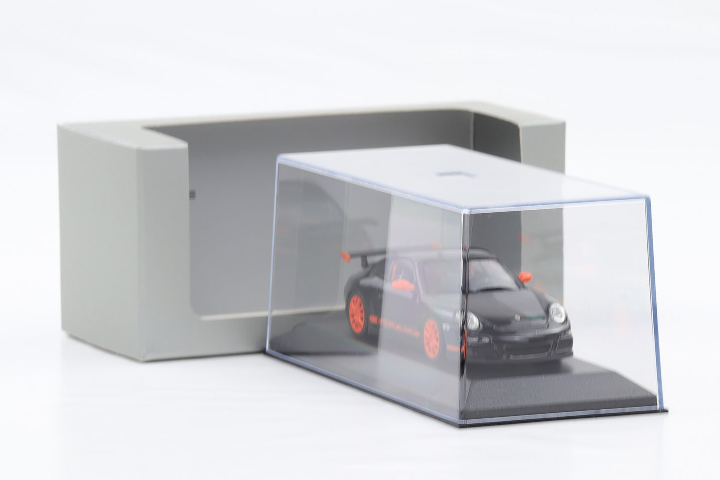 1:43 Minichamps Porsche 911 997 GT3 RS 3.6 2006 MKI Schwarz orange WAP Dealer