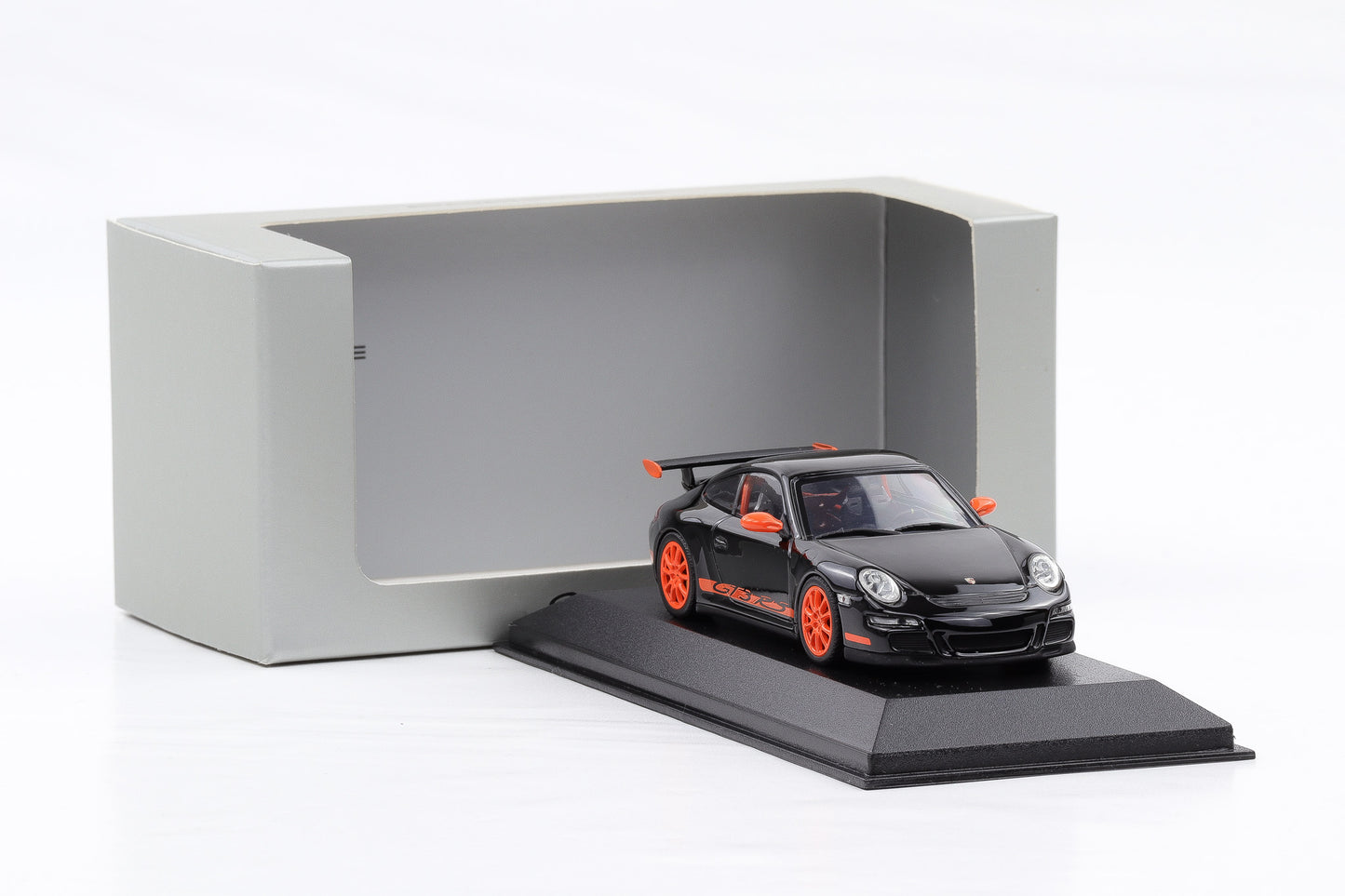 1:43 Minichamps Porsche 911 997 GT3 RS 3.6 2006 MKI Schwarz orange WAP Dealer