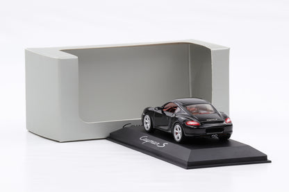 1:43 Schuco Porsche Cayman S 987 2009 schwarz WAP Delaer