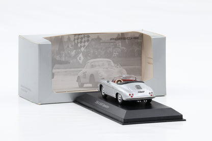 1:43 Minichamps Porsche 356 A 1600 Speedster silber WAP Dealer