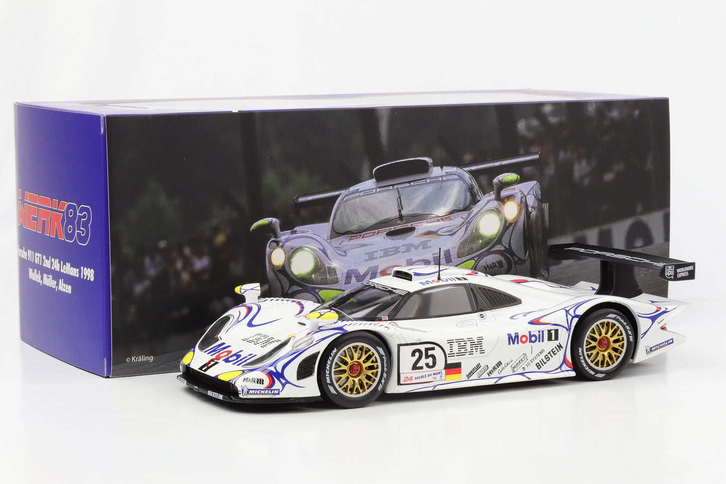 1:18 Porsche 911 GT1 #25 2nd 24h LeMans 1998 Müller, Alzen, Wollek WERK83