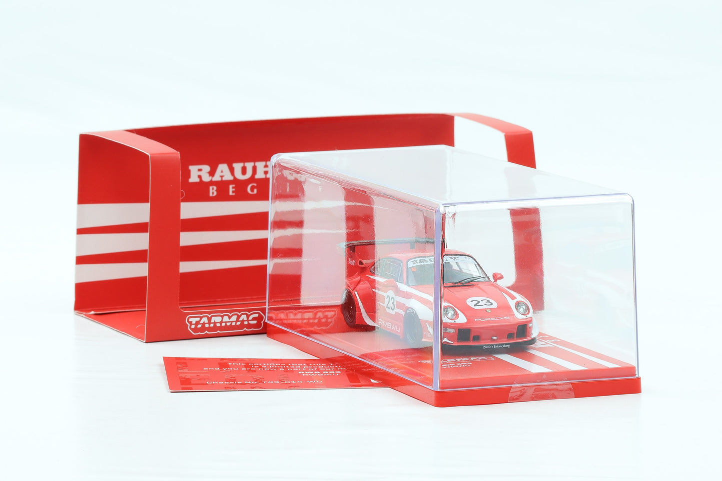 1:43 Tarmac Porsche 911 RWB 993 RWBWU Rauh-Welt rot-weiß Salzburg