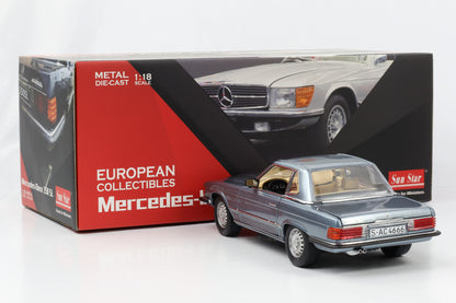 1:18 Sun Star Mercedes-Benz 350SL W107 Hardtop blau metallic 1977