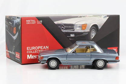 1:18 Sun Star Mercedes-Benz 350SL W107 Hardtop blau metallic 1977