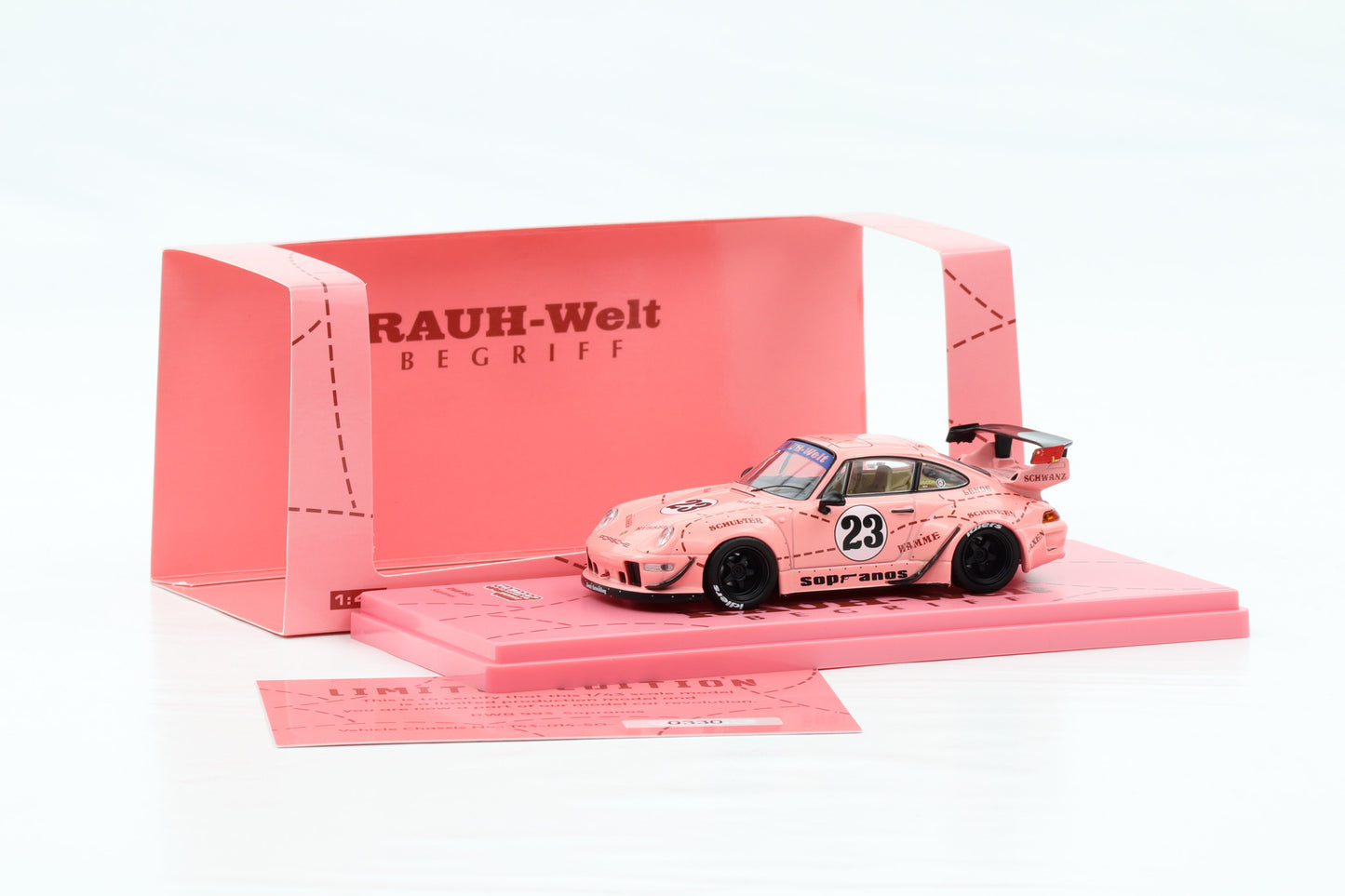 1:43 Tarmac Porsche 911 RWB 933 #23 Sopranos RAUH-Welt Pink Pig