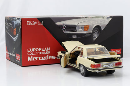 1:18 Sun Star Mercedes-Benz 350SL W107 Hardtop ivory 1977