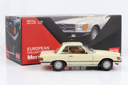 1:18 Sun Star Mercedes-Benz 350SL W107 Hardtop ivory 1977