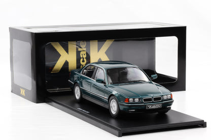 1:18 kk Scale BMW 740i E38 Serie 1 1994 Ascot Green Metallic (353) Diecast