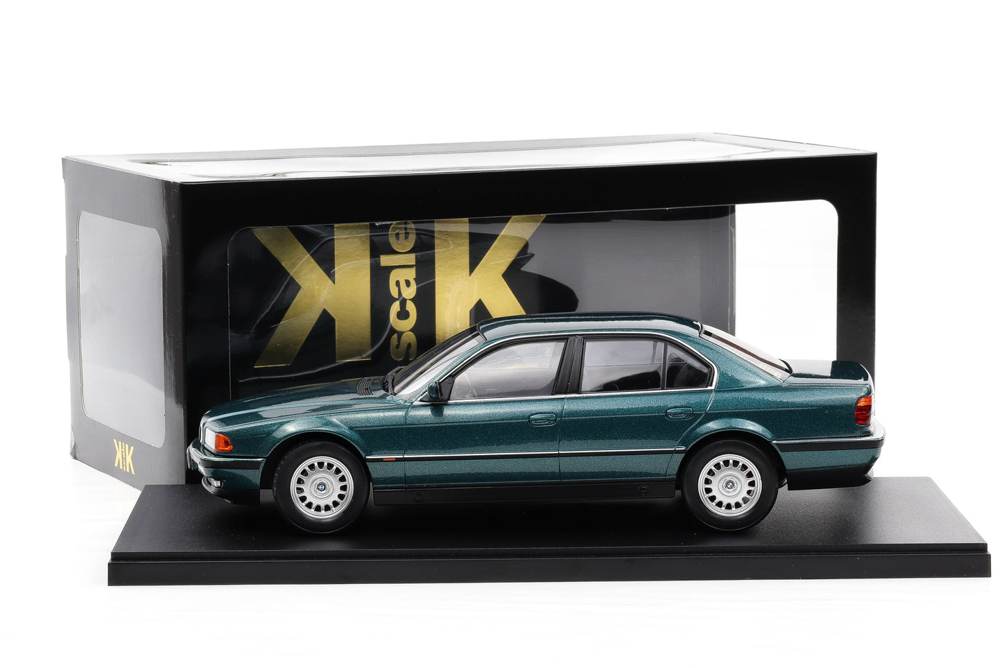 1:18 kk Scale BMW 740i E38 Serie 1 1994 Ascot Green Metallic (353) Diecast
