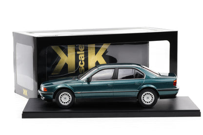 1:18 kk Scale BMW 740i E38 Serie 1 1994 Ascot Green Metallic (353) Diecast